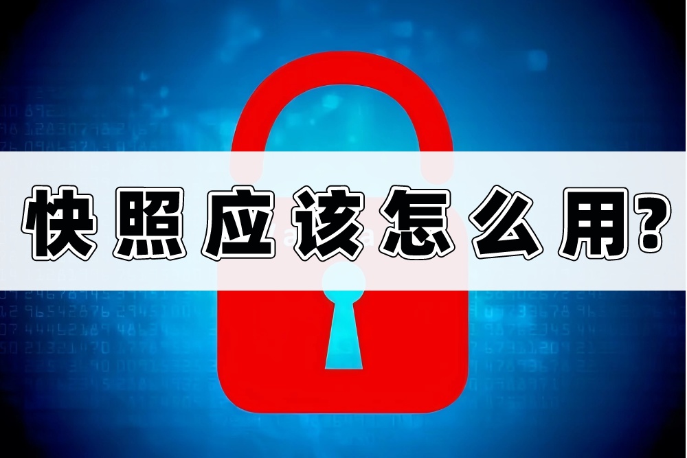 能够抵御勒索病毒的快照应该怎么用？