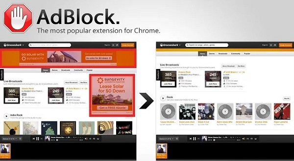 Chrome插件: AdBlock是目前最牛的广告拦截插件之一支持优酷油管