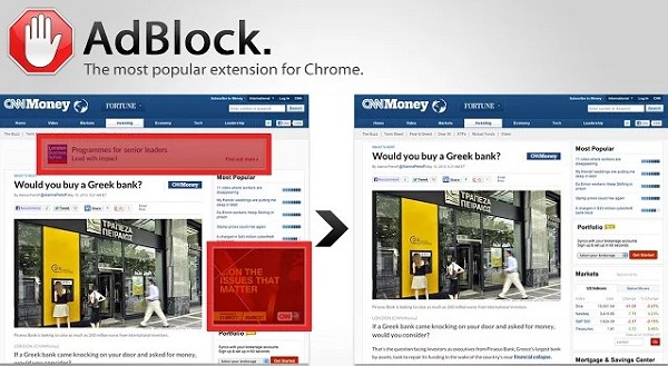 Chrome插件: AdBlock是目前最牛的广告拦截插件之一支持优酷油管
