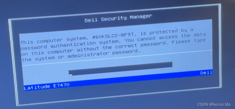 Dell清除BIOS密码及硬盘锁
