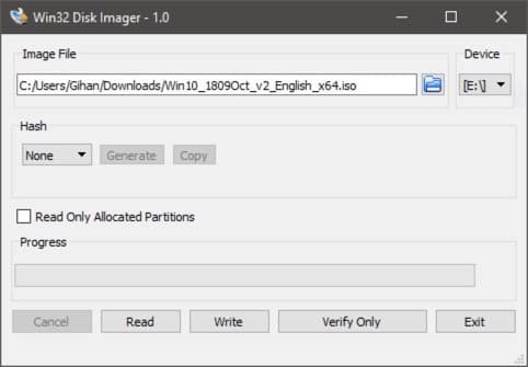 Win32 Disk Imager截图